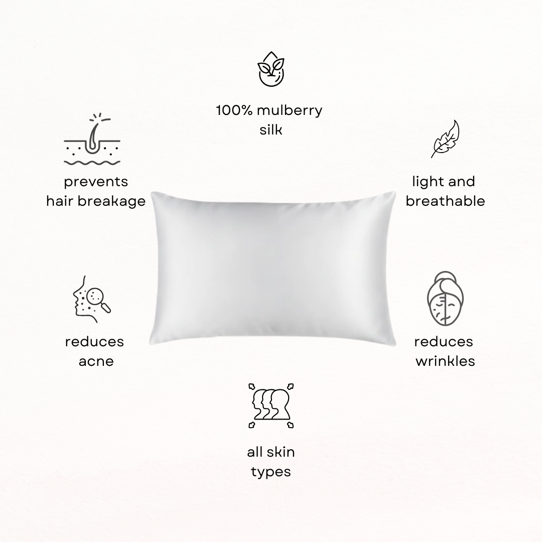 LUNÁ Premium Pillow Case - White