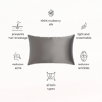 LUNÁ Premium Pillow Case - Stone Grey