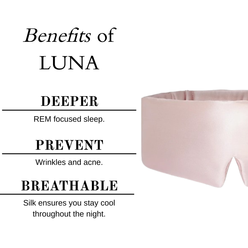 LUNÁ Premium Sleep Mask - Baby Pink