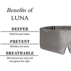 LUNÁ Premium Sleep Mask - Stone Grey