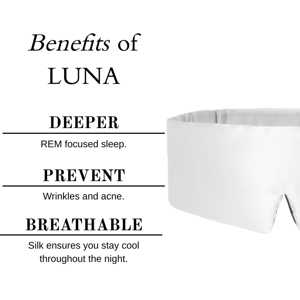 LUNÁ Premium Sleep Mask - White