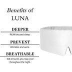 LUNÁ Premium Sleep Mask - White