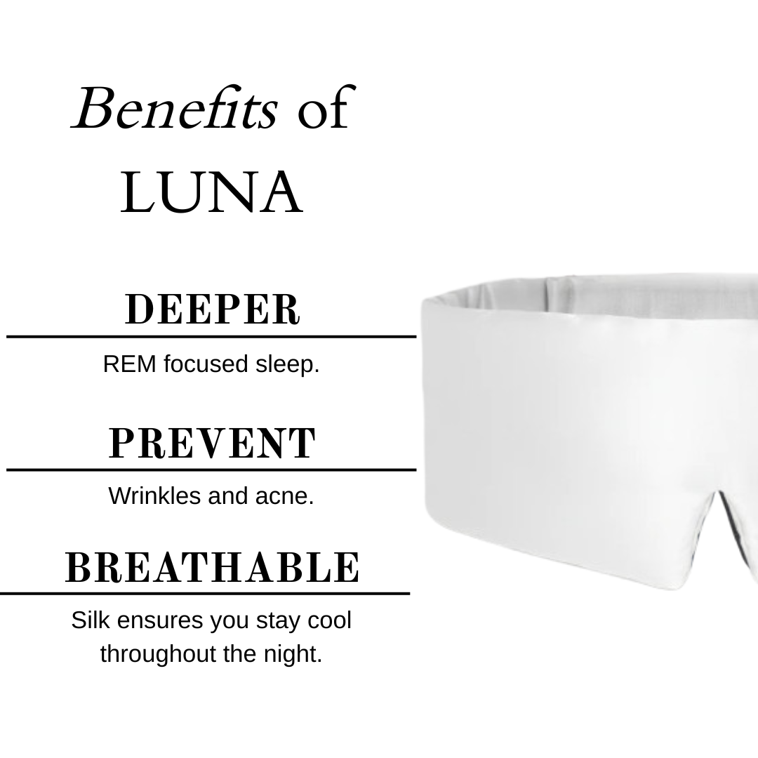 LUNÁ Premium Sleep Mask - White