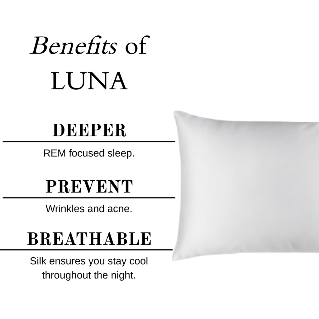 LUNÁ Premium Pillow Case - White