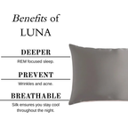 LUNÁ Premium Pillow Case - Stone Grey